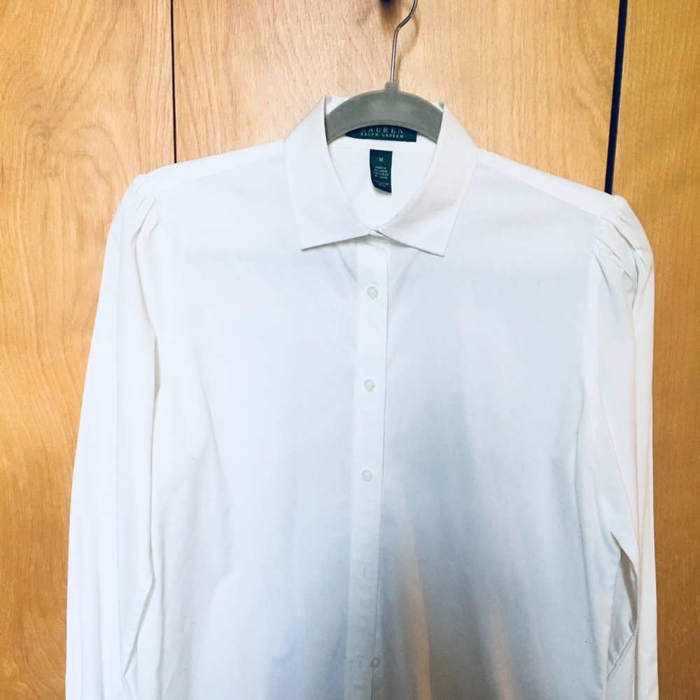 Lauren By Ralph Lauren cotton button down shirt
